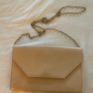 Elegant Tan Chain Shoulder Bag